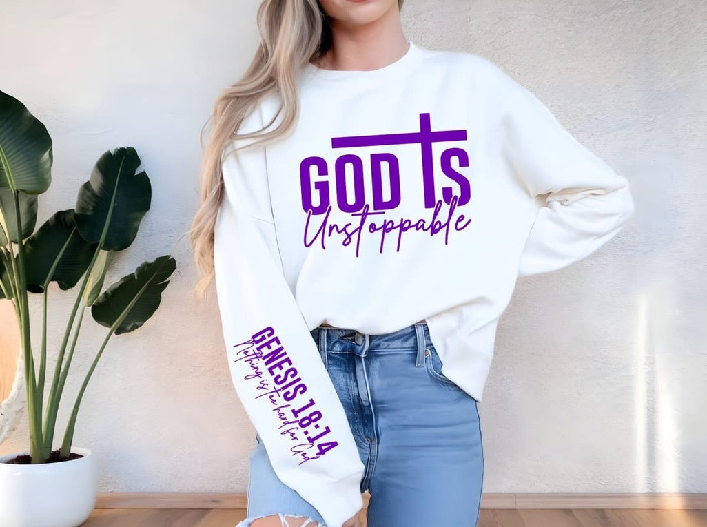 GOD UNSTOPPABLE       (PURPLE)