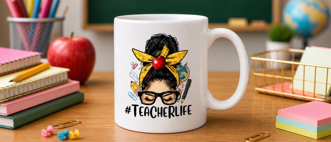 TEACHER LIFE GRAPHIC TEE & MUG (CLASSIC TEACHER)