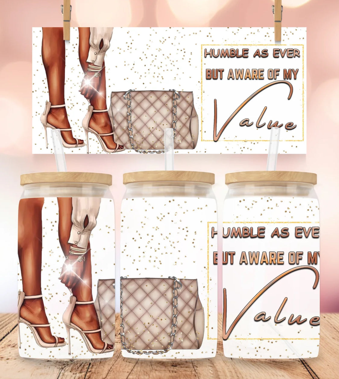 HUMBLE AS EVER BUT AWARE OF MY VALUE   (CUP)