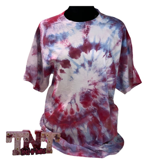 Hand Dyed  FREEDON SWIRL (Ice Tie Dye)