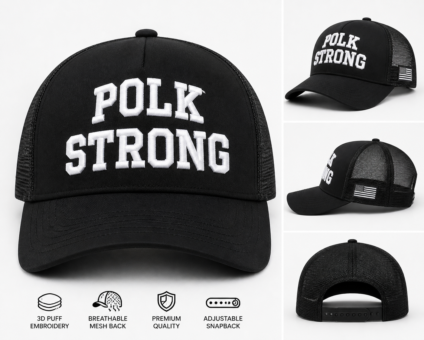 3D Puff Personalized, POLK STRONG REUNION Cap
